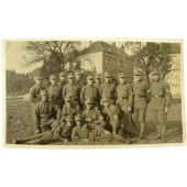 SA soldiers in front of the barracks